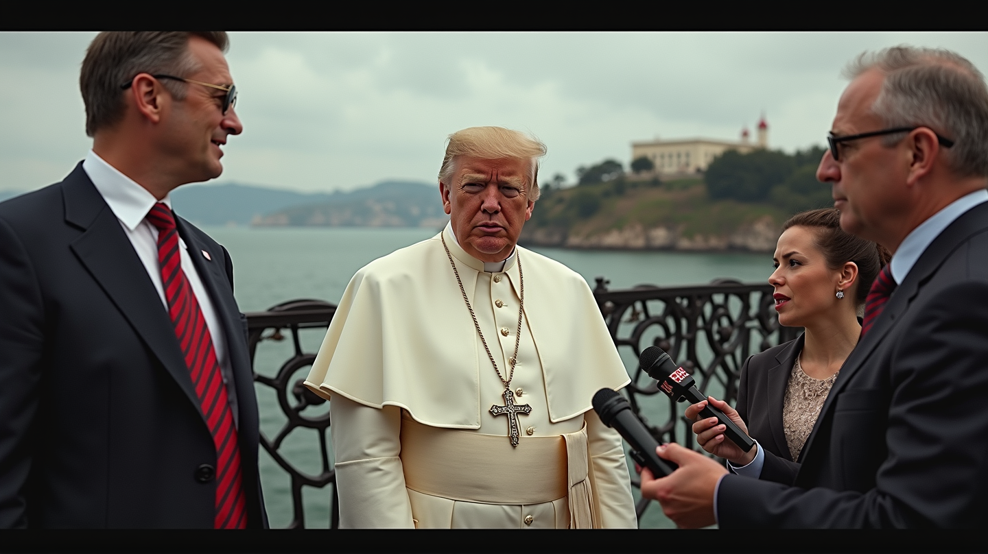 Trump Défie Hollywood et Alcatraz Alors Que La Controverse Enfle Autour de L'Image IA du Pape