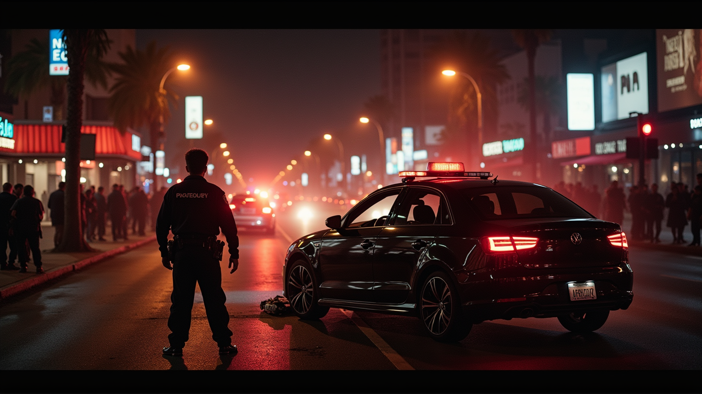Démêler la Tragédie : Attaque de Voiture à Hollywood Blesse 30 Personnes, Suspect en Garde à Vue