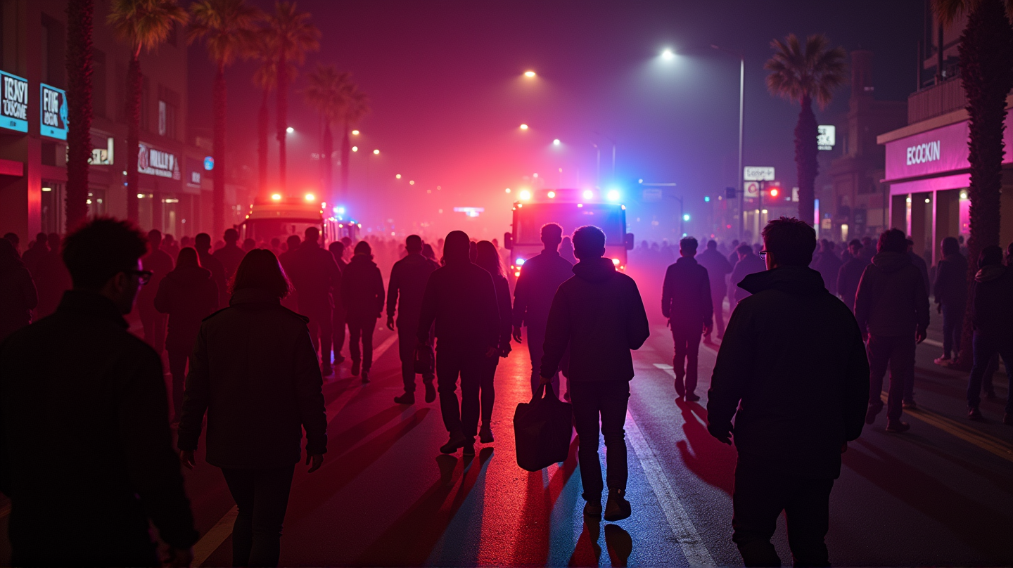 Matin Tragique : 30 Blessés Lors d'une Chute de Voiture à East Hollywood