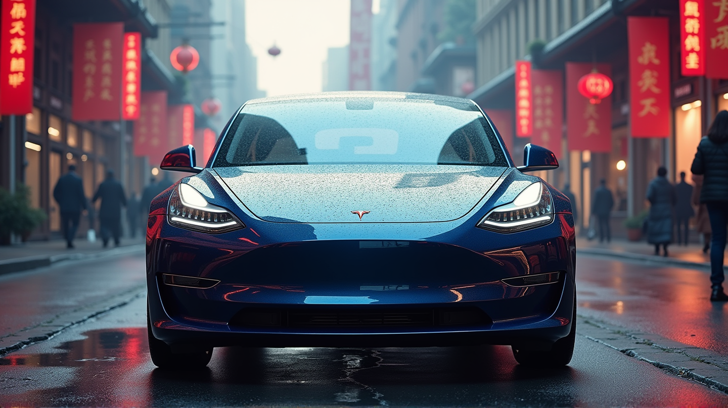 La baisse des ventes de véhicules électriques de Tesla fabriqués en Chine au milieu d'une guerre des prix intense