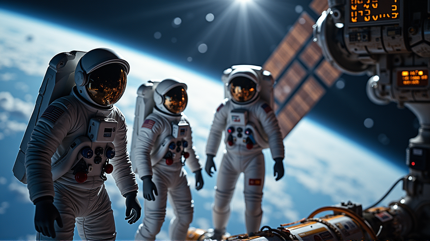 Des astronautes des États-Unis, du Japon et de Russie s'amarrent avec succès à l'ISS