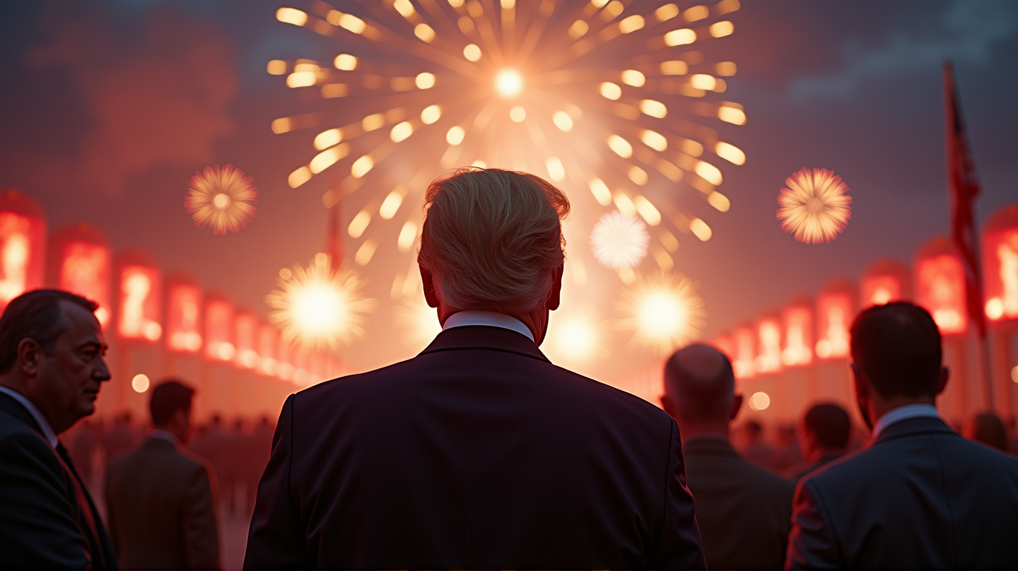 Le Président Trump Fasciné par le Spectaculaire Défilé Militaire de la Chine