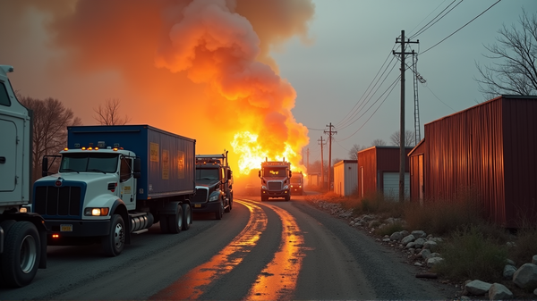 Incident d'Incendie à l'Usine de Recyclage: Retards dans la Collecte des Bacs