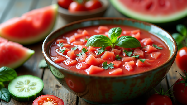 Élevez votre Art Culinaire avec des Recettes de Gaspacho à la Pastèque