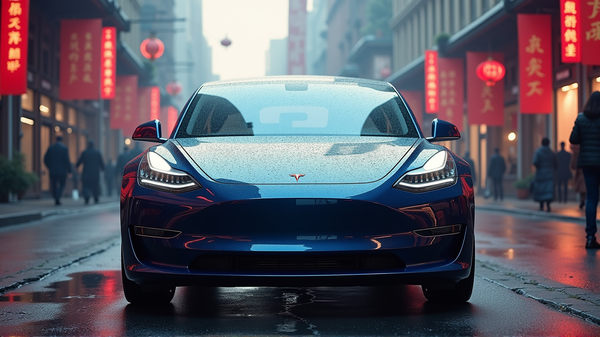 La baisse des ventes de véhicules électriques de Tesla fabriqués en Chine au milieu d'une guerre des prix intense
