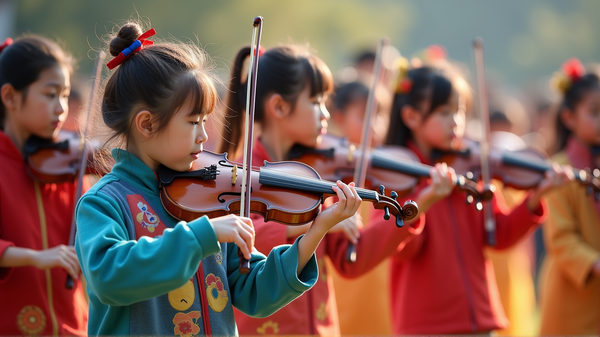 Une Rencontre Harmonique : 3 000 Jeunes Violonistes Célèbrent la Culture Chinoise
