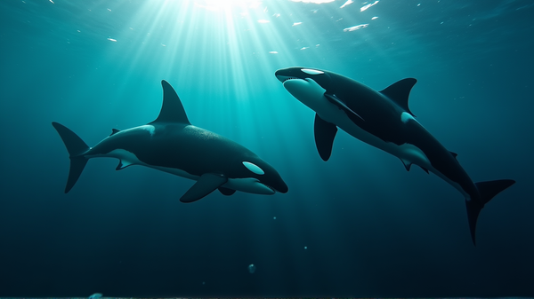 Les Orques Déploient des Tactiques Ingénieuses : Renverser les Jeunes Grands Requins Blancs pour un Festin