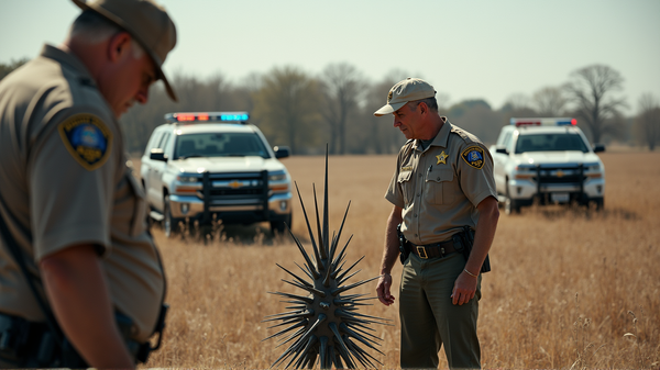 Objet Mystérieux Équipé de Pointes Déclenche une Enquête dans le Comté de Shelby